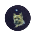 Schlüsselanhänger Filz rund Ø ca.70 mm mit Cairn Terrier