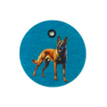 Schlüsselanhänger Filz rund Ø ca.70 mm mit Malinois