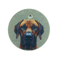 Schlüsselanhänger Filz rund Ø ca.70 mm mit Rhodesian Ridgeback