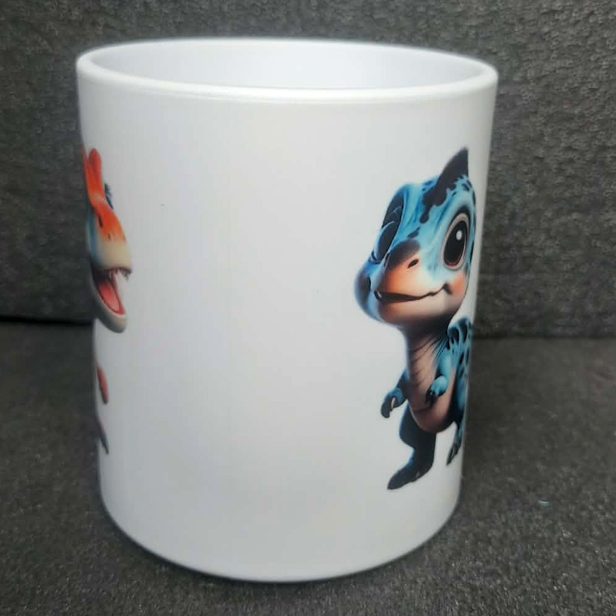 Kinder Tasse Dino beidseitig bedruckt