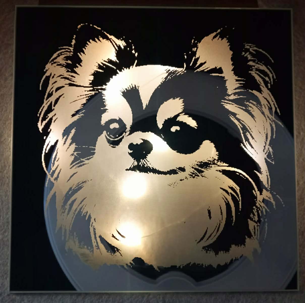 Spiegelfliese ca. 20 x 20 cm Chihuahua