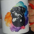 Keramiktasse Zaubertasse Rottweiler