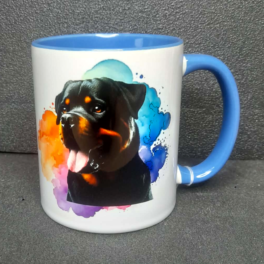Keramiktasse Rottweiler beidseitig bedruckt