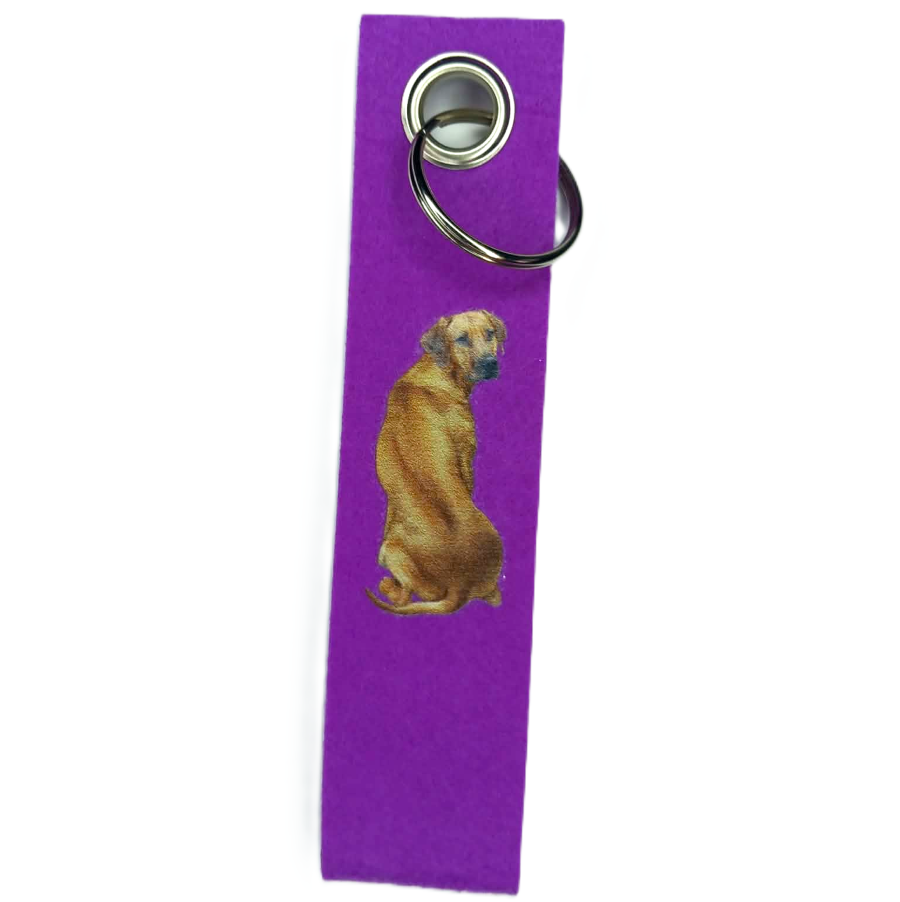 Schlüsselanhänger Schlaufe mit Öse mit Rhodesian Ridgeback