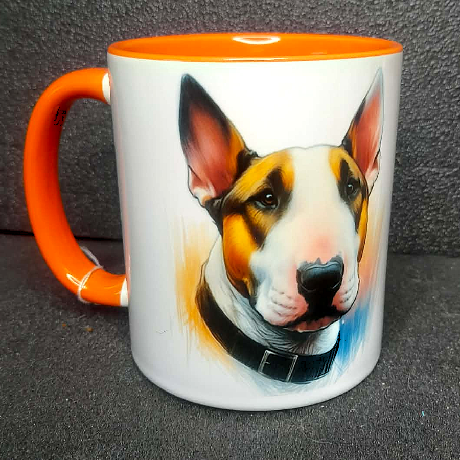 Keramiktasse Bullterrier beidseitig bedruckt