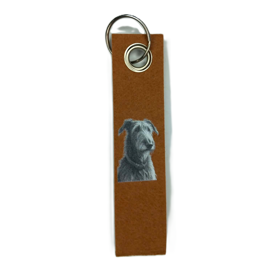 Schlüsselanhänger Schlaufe mit Öse mit Irish Wolfhound /Deerhound