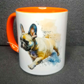 Keramiktasse Franz. Bulldogge beidseitig bedruckt