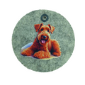 Schlüsselanhänger Filz rund Ø ca.70 mm mit Irish Terrier