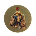 Schlüsselanhänger Filz rund Ø ca.70 mm mit Cocker Spaniel