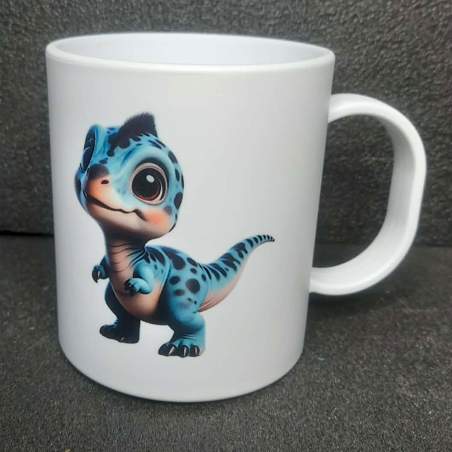 Kinder Tasse Dino beidseitig bedruckt