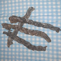 Straußenhaut geflochten ca. 15 cm