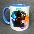 Keramiktasse Rottweiler beidseitig bedruckt