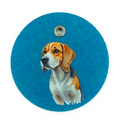 Schlüsselanhänger Filz rund Ø ca.70 mm mit Beagle