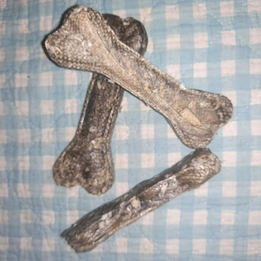 Knochen aus Dorschhaut