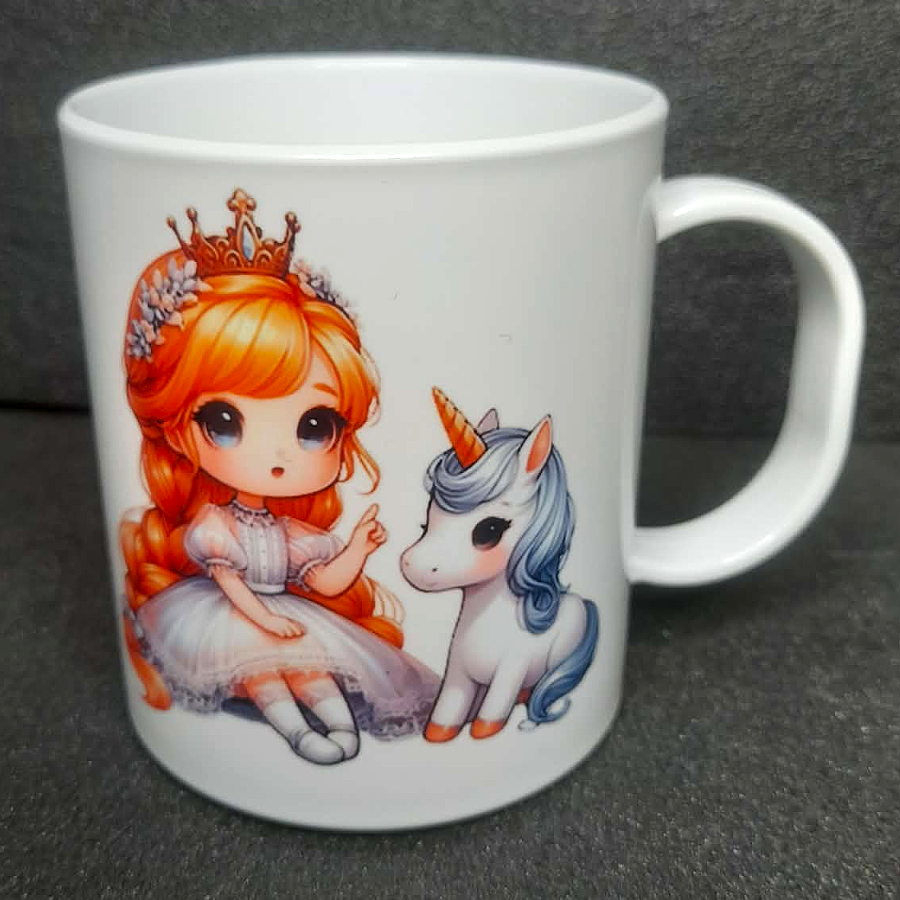 Kindertasse Prinzessinen mit Einhörner