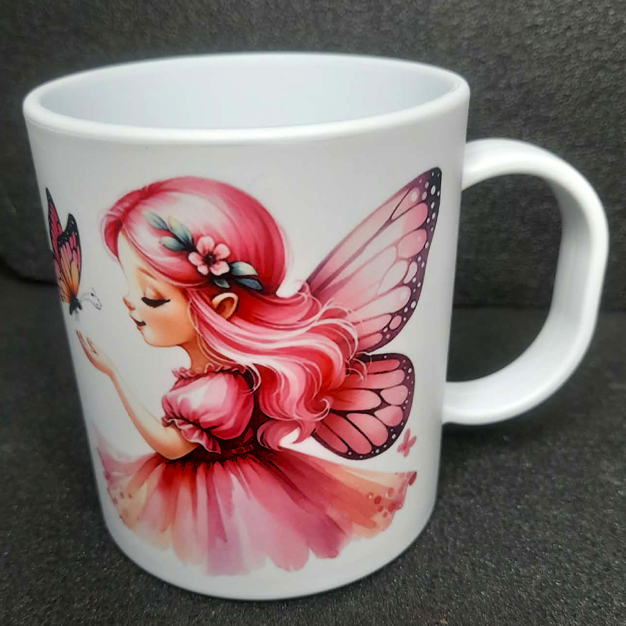 Kindertasse Kunststoff Drache mit Elfe
