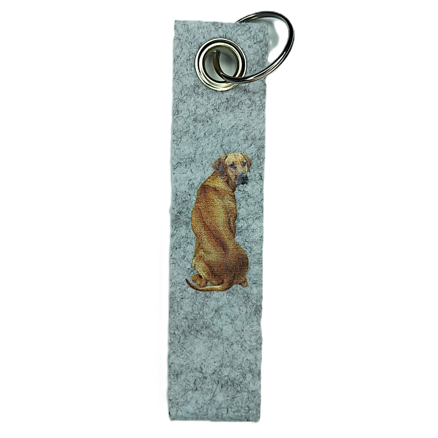 Schlüsselanhänger Schlaufe mit Öse mit Rhodesian Ridgeback