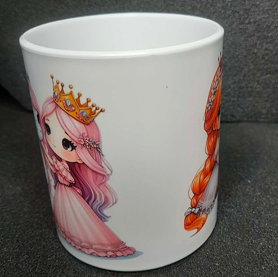 Kindertasse Prinzessinen mit Einhörner