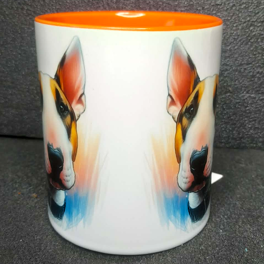 Keramiktasse Bullterrier beidseitig bedruckt