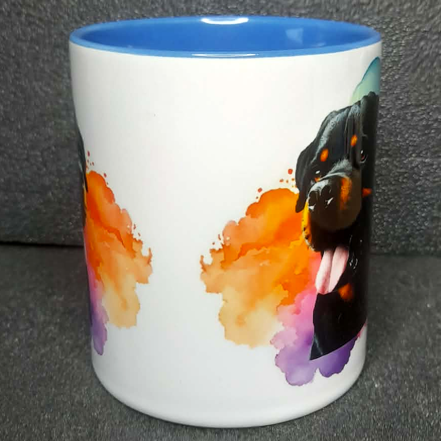 Keramiktasse Rottweiler beidseitig bedruckt