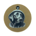 Schlüsselanhänger Filz rund Ø ca.70 mm mit Labrador