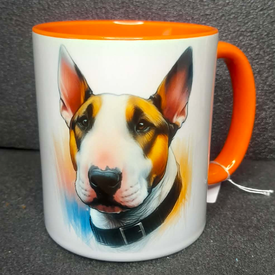 Keramiktasse Bullterrier beidseitig bedruckt